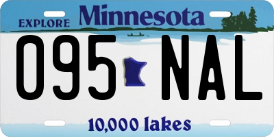 MN license plate 095NAL