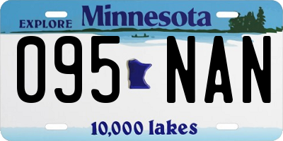 MN license plate 095NAN