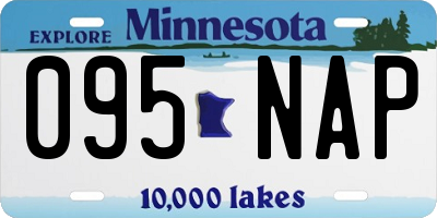 MN license plate 095NAP