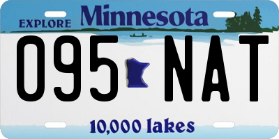 MN license plate 095NAT