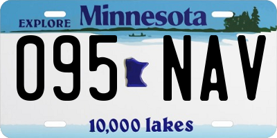MN license plate 095NAV