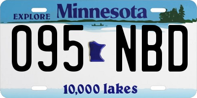 MN license plate 095NBD