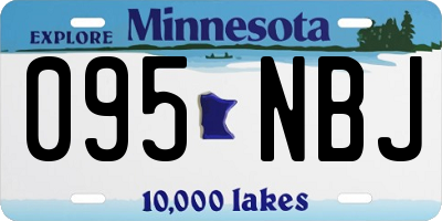 MN license plate 095NBJ