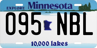 MN license plate 095NBL