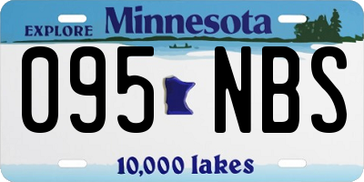 MN license plate 095NBS