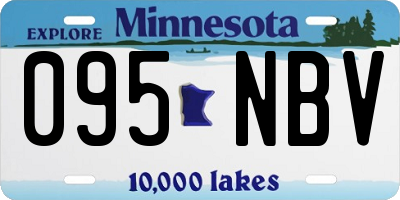 MN license plate 095NBV