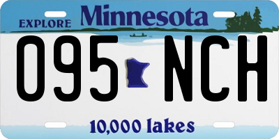 MN license plate 095NCH