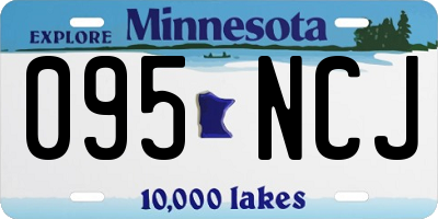 MN license plate 095NCJ