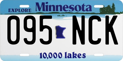 MN license plate 095NCK