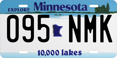 MN license plate 095NMK