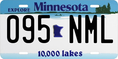 MN license plate 095NML