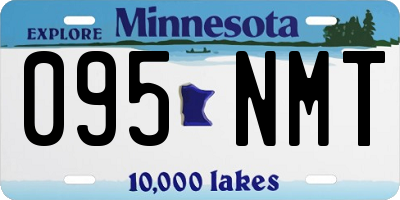 MN license plate 095NMT