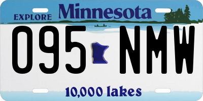 MN license plate 095NMW