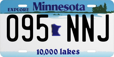 MN license plate 095NNJ