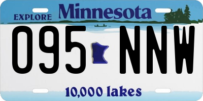 MN license plate 095NNW