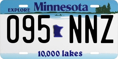 MN license plate 095NNZ
