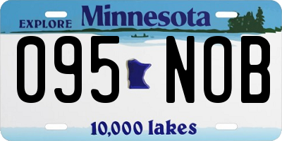 MN license plate 095NOB