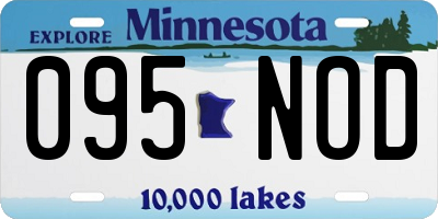 MN license plate 095NOD