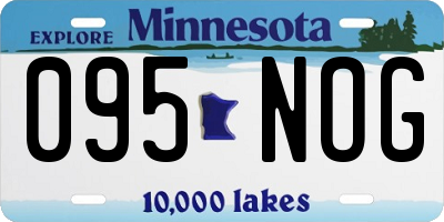 MN license plate 095NOG