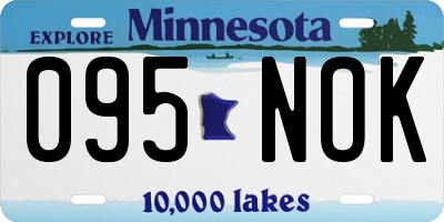 MN license plate 095NOK