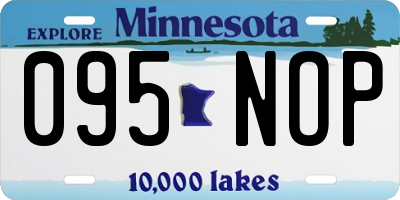 MN license plate 095NOP
