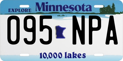 MN license plate 095NPA