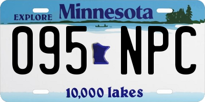 MN license plate 095NPC
