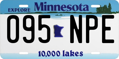 MN license plate 095NPE