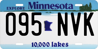 MN license plate 095NVK