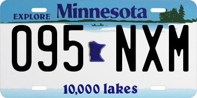 MN license plate 095NXM