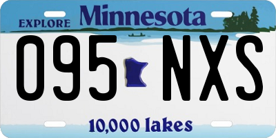 MN license plate 095NXS
