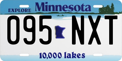 MN license plate 095NXT