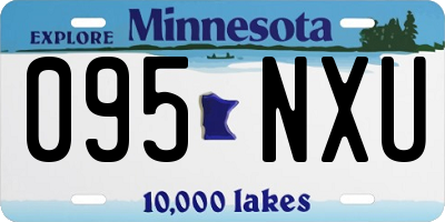 MN license plate 095NXU