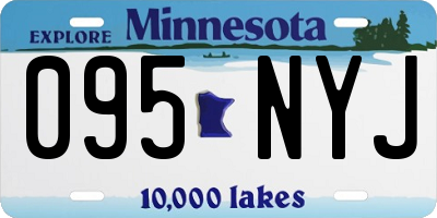 MN license plate 095NYJ