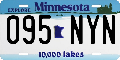 MN license plate 095NYN