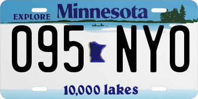 MN license plate 095NYO