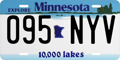 MN license plate 095NYV
