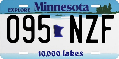 MN license plate 095NZF
