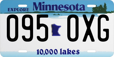 MN license plate 095OXG