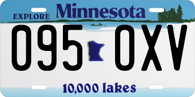 MN license plate 095OXV