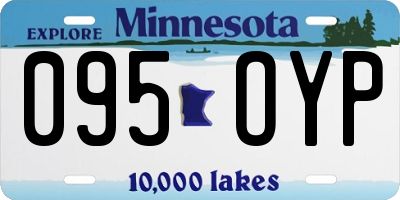 MN license plate 095OYP