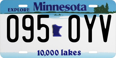 MN license plate 095OYV