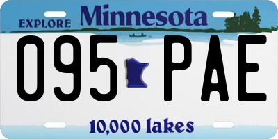 MN license plate 095PAE