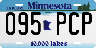MN license plate 095PCP