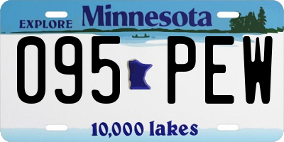 MN license plate 095PEW