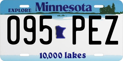 MN license plate 095PEZ