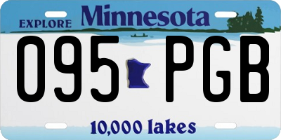 MN license plate 095PGB