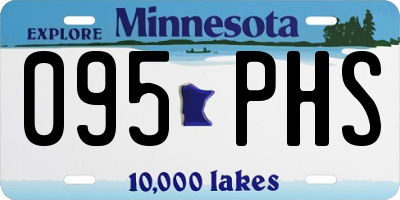 MN license plate 095PHS