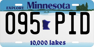 MN license plate 095PID