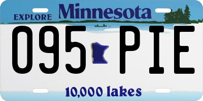 MN license plate 095PIE